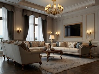 Luxury modern living room