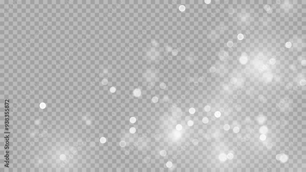 Wall mural the dust sparks and golden stars shine with special light. vector sparkles on a transparent backgrou
