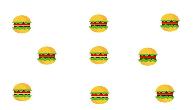 delicious fast food burgers doddle animation
