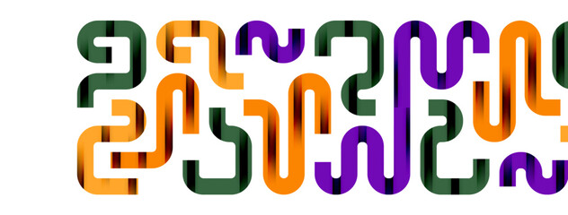 Lines, abstract letter style design background. Geometric vector Illustration For Wallpaper, Banner, Background, Card, Book Illustration, landing page