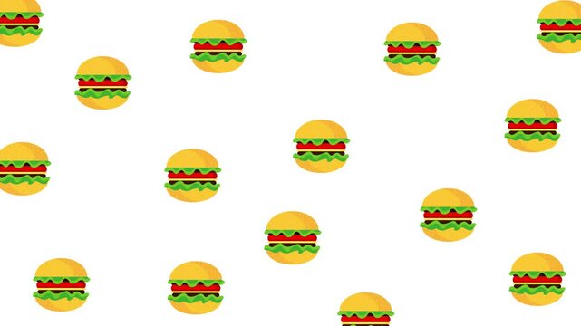 delicious fast food burgers doddle animation