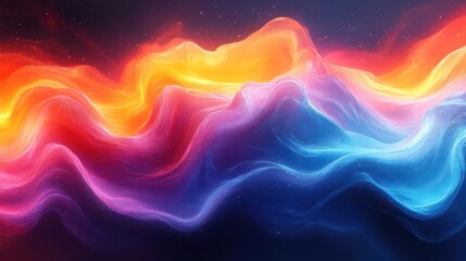 Obraz premium vibrant abstract background with flowing liquid shapes in bold saturated colors dynamic composition with sense of movement and energy modern and eyecatching design
