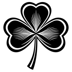 Chic Clover Logo for Luck Themed Products Vector Art