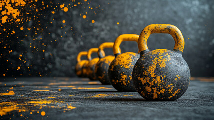 kettlebell in a sleek gym setting, highlighting its design and functionality as part of a fitness regimen