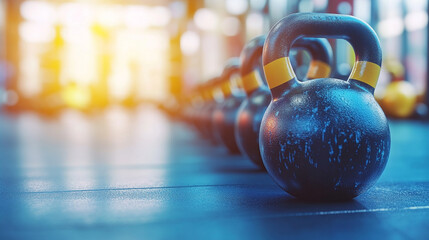 kettlebell in a sleek gym setting, highlighting its design and functionality as part of a fitness regimen