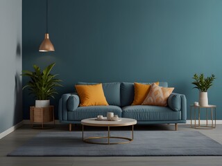 modern living room with sofa