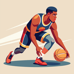 Fototapeta premium basketball player illustration