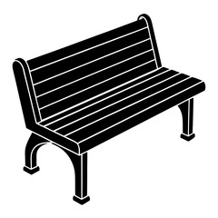 bench Vector art illustration