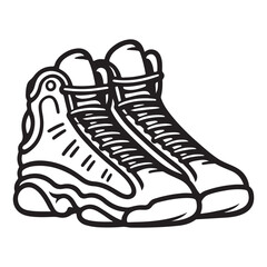 Sports Shoes Vector Graphics Clip Art, Sneaker vector illustration shoe vector illustrator shoe logo