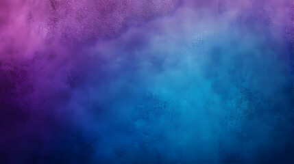 Fototapeta premium A minimalist design featuring a simple, smooth gradient from blue to purple to dark blue, with a subtle glowing grainy texture overlay