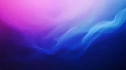 Obraz premium A minimalist design featuring a simple, smooth gradient from blue to purple to dark blue, with a subtle glowing grainy texture overlay