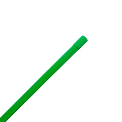 Single Green Pvc Pipes Picture White Background