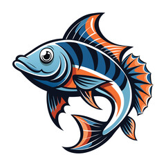 vector beautiful fish illustration design