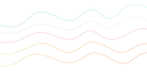 white 2d curves waves through strokes simple thread vector format wallpaper