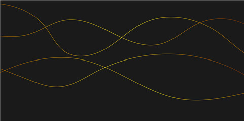 black 2d curves waves through strokes simple thread vector format wallpaper