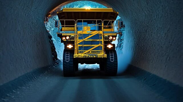 loader truck for underground gold mining industry metal