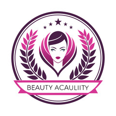 beauty academy logo design