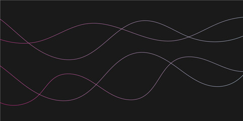 Black Stroke or lines abstract waves and curves simple vector format wallpaper 