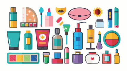 set of cosmetic products