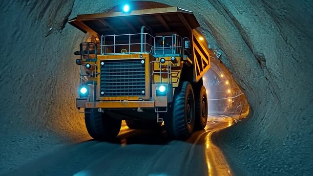 loader truck for underground gold mining industry metal