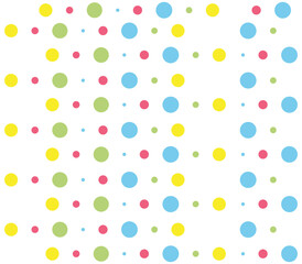 Dot pattern seamless background. Polka dot pattern template Monochrome dotted texture