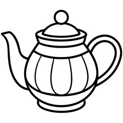 Obraz premium teapot on a white background