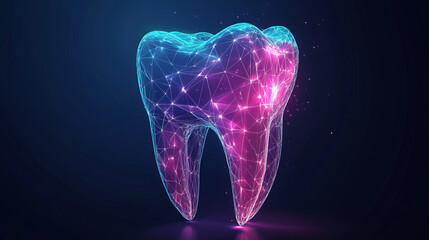 The hi-tech design emphasizes advanced dental care, making it ideal for use in clinics, hospitals, or related digital applications.