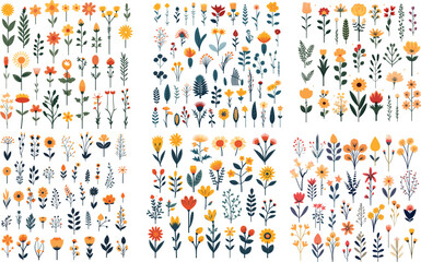 leaf illustration nature plant watercolor decoration flower design invitation floral background wedding green spring summer vector frame foliage vintage garden set card