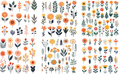 leaf illustration nature plant watercolor decoration flower design invitation floral background wedding green spring summer vector botanical frame foliage vintage garden set card