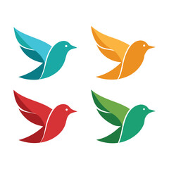 Beautiful birds logo design