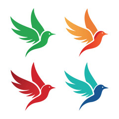 Obraz premium Beautiful birds logo design