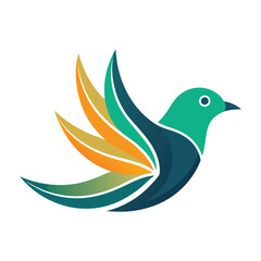 Obraz premium Beautiful birds logo design