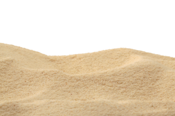 PNG Beige grain texture sand podium stack isolated on transparent background. Minimal empty display product presentation scene.