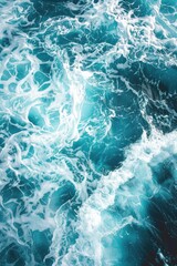 Obraz premium Close-up shot of gentle ocean waves