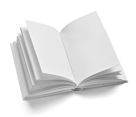 book paper education page literature notebook textbook background blank white open read template