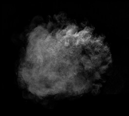 smoke steam fog powder air background shape black