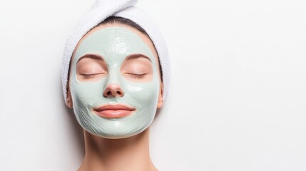 Cleansing the skin with a brightening mask, radiant complexion, deep cleanse