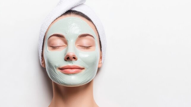 Cleansing the skin with a brightening mask, radiant complexion, deep cleanse
