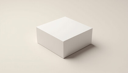 Fototapeta premium Mock up blank square product box