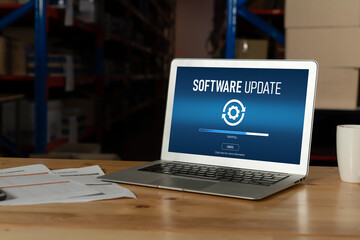 Software update on computer for modish version of device software upgrade