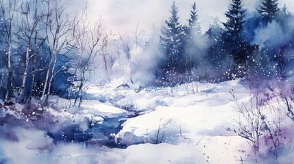 A serene reflection of trees and sky in a tranquil lake surrounded by nature in summer