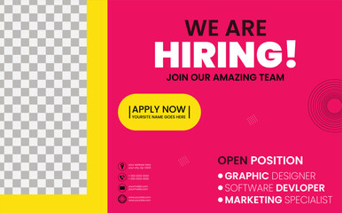 Immediate Openings Join Our Professional Team Hiring templet design