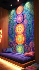 Ananda Chakras Meditation Room Hinduism Religion Spiritual Symbol