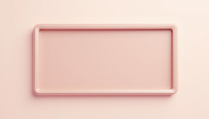 Mock up blank rectangular makeup palette