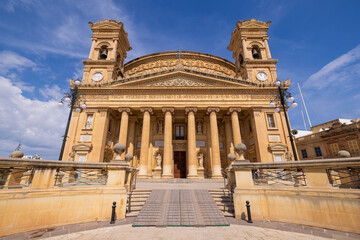 Malta, Mosta. Sanctuary Basilica of the Assumption of Our Lady, commonly known as the Rotunda of...