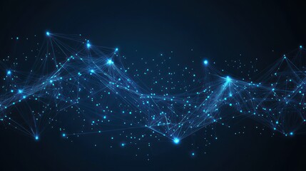 Abstract Blue Network Background