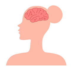 Brain in woman