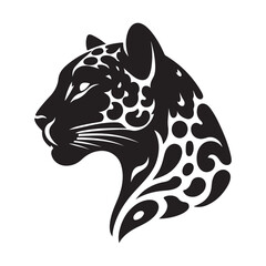 leopard silhouette vector