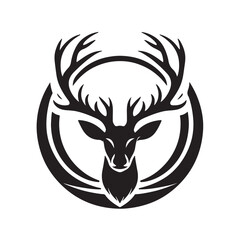 grace in the forest deer vector title illustration vector