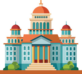 city building vector illustration